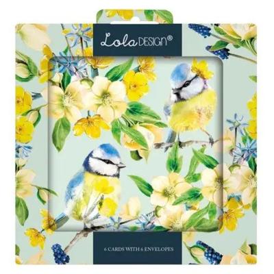 Kaartenmapje Lola Pimpelmees, 6 Stuks met Enveloppen