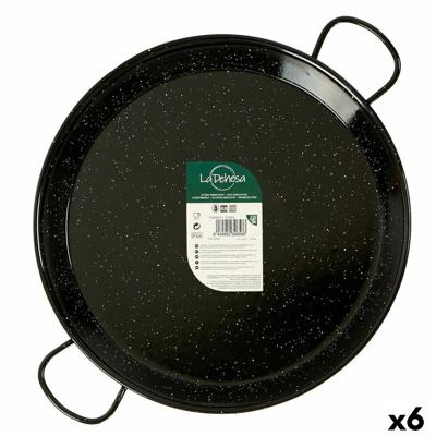 Pan La Dehesa Zwart Geëmailleerd Staal Ø 38 cm 51 x 6 x 39 cm (6 Stuks)
