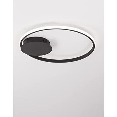 Lyora Ronde plafondlampFuline zwart Ø 50cm - 9348073 Lyora Ronde plafondlampFuline zwart Ø 50cm - 9348073