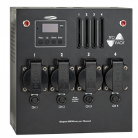 Showtec TED Pack LC 4-kanaals dimmerpack met faders & DMX - thumbnail