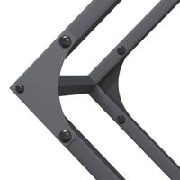 Brandhoutrek 100x25x100 cm koudgewalst staal antracietkleurig - thumbnail