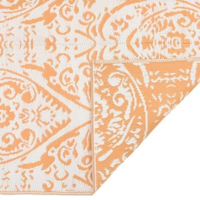 VidaXL Buitenkleed arakil 80x250 cm pp oranje en wit