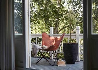 Vaas elegant laag Rib NL 46x58 - Antraciet - thumbnail