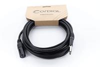 Cordial EM 10 MP XLR Verbindingskabel [1x XLR-stekker 3-polig - 1x Jackplug male 6,3 mm (mono)] Zwart - thumbnail