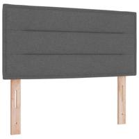Boxspring Bed met Matras & LED Donkergrijs 120x190 cm Stof - thumbnail
