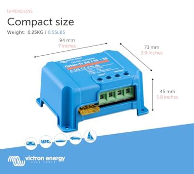 Victron Energy Orion-Tr 24/12-15 DC/DC-converter 24 V/DC - 12.5 V/DC/20 A 120 W Victron Energy Orion-Tr 24/12-15 DC/DC-converter 24 V/DC - 12.5 V/DC/20 A 120 W