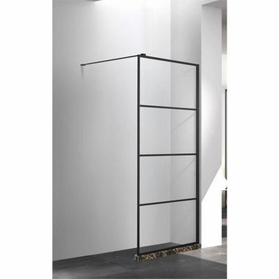 Boss & Wessing Douchewand Black Edition Geframed Zwart - Douchewand Black Edition 90x200 cm Geframed Zwart