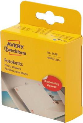 Avery av-3516 fotoklevers zweckform 12x12mm 400 stuks