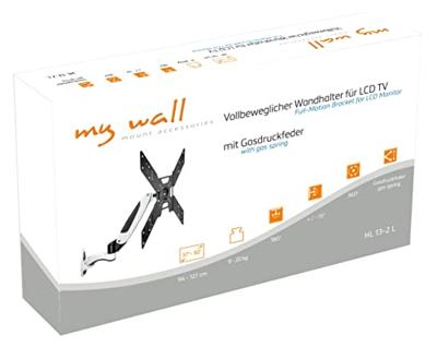 My Wall HL13-2L TV-beugel Gasdruktechniek, Kantelbaar, Zwenkbaar, Variabele afstand tot de muur 94,0 cm (37) - 127,0 cm (50) Kantelbaar en zwenkbaar, Roteerbaar My Wall HL13-2L TV-beugel Gasdruktechniek, Kantelbaar, Zwenkbaar, Variabele afstand tot de muur 94,0 cm (37) - 127,0 cm (50) Kantelbaar en zwenkbaar, Roteerbaar