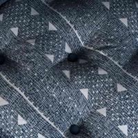 VidaXL Modulair bank indigo print 70 x 70 x 56 cm stof - thumbnail