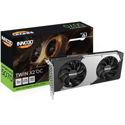 Inno 3D Nvidia GeForce RTX 5070 Videokaart GeForce RTX™ 5070 X3 OC White 12 GB GDDR7-RAM PCIe x16 HDMI 2.1, DisplayPort 2.1 Inno 3D Nvidia GeForce RTX 5070 Videokaart GeForce RTX™ 5070 X3 OC White 12 GB GDDR7-RAM PCIe x16 HDMI 2.1, DisplayPort 2.1