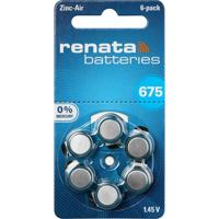 Renata Knoopcel ZA675 1.4 V 6 stuk(s) 660 mAh Zink-lucht Hearing Aid PR44 - thumbnail