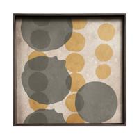 Ethnicraft Vierkant Dienblad 'Layered Dots' 51 x 51cm, kleur Cinnamon - thumbnail