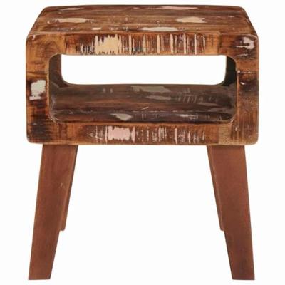Bijzettafel Bruin 40 x 32 x 46 cm Massief Gerecycled Hout
