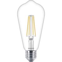 Philips LED 76305300 LED-lamp Energielabel E (A - G) E27 Speciale vorm 7 W = 60 W Warmwit (Ø x l) 6.4 cm x 14 cm 1 stuk(s) - thumbnail