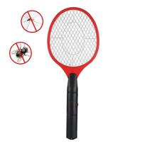 Hand racket Mosquito swatter insect Home tuin pest bug fly Mosquito Zapper swatter Killer elektrische Fly Swatter (rood) - thumbnail