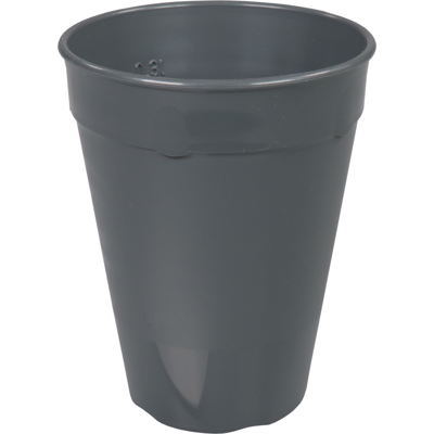 Beker | PP | reusable | 300ml | 115mm | grijs | 80 stuks