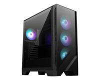 MSI MAG FORGE 321R AIRFLOW computerbehuizing Midi Tower Zwart, Transparant - thumbnail