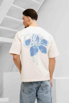 Off The Pitch Corsage T-Shirt Heren Gebroken Wit - Maat M - Kleur: Gebroken Wit | Soccerfanshop