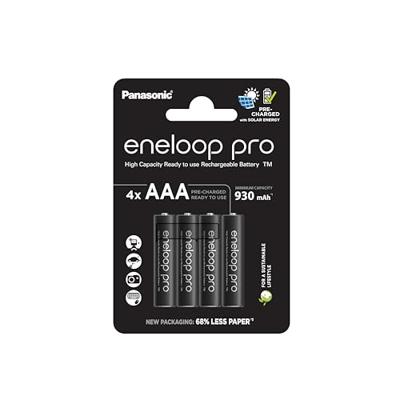 Oplaadbare batterijen PANASONIC ENELOOP PRO AAA 930 mAh 4 szt (BK-4HCDE/4CP)