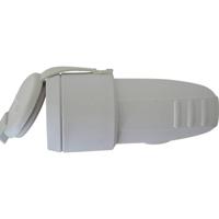 N & L 26705 Koppeling met randaarde Rubber 230 V Grijs IP44 - thumbnail