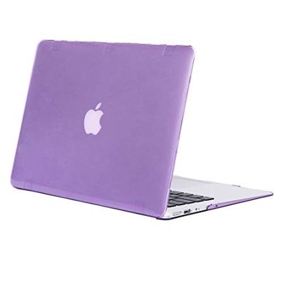 MacBook Air 13.3 inch Kristal structuur hard Kunststof Hoesje / Case (paars)