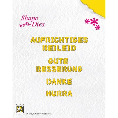 Nellie's Choice • shape die duitse teksten 4st.
