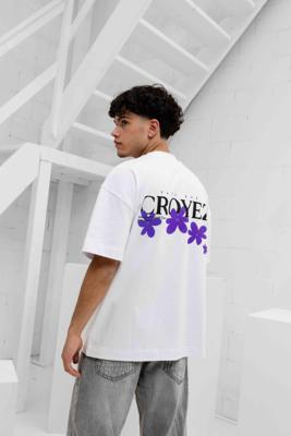 Croyez Botanique T-Shirt Heren Wit/Paars - Maat M - Kleur: WitPaars | Soccerfanshop