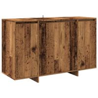 Dressoir 120x41x75 cm bewerkt hout oud houtkleurig - thumbnail