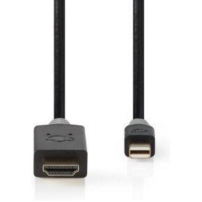 Nedis CCBP37604AT20 Mini-displayport - Hdmi™-kabel 1.4 Mini-displayport Male - Hdmi™ Male 2,0 M Antraciet