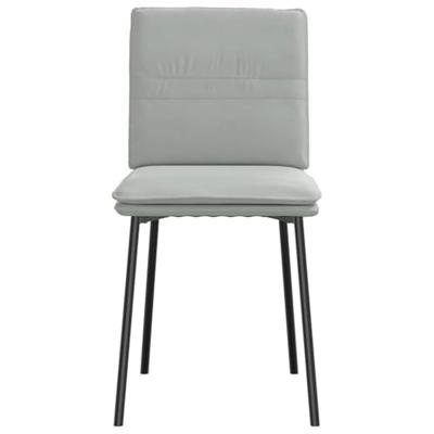 Eetkamerstoelen 6 st fluweel lichtgrijs