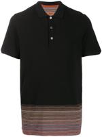 Missoni striped hem polo shirt - Black - thumbnail