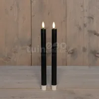 LED Dinerkaars 26cm Zwart 2st - thumbnail