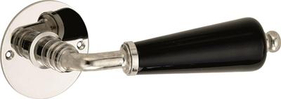 Krukg. porselein Evelyne MGN-MGN/zwart Krukg. porselein Evelyne MGN-MGN/zwart