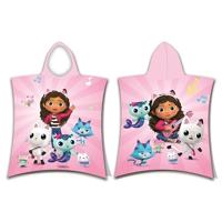 Gabby poncho 50 x 115 cm (roze) - thumbnail