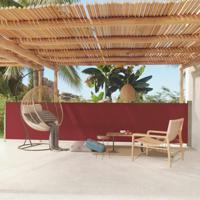 VidaXL Tuinscherm uittrekbaar 117x600 cm rood - thumbnail