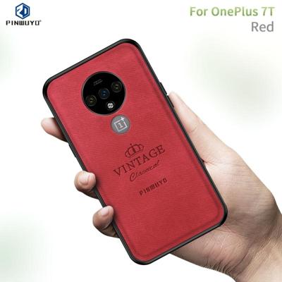 Voor Oneplus 7T PINWUYO Zun serie PC + TPU + huid waterdicht en anti-Fall all-inclusive beschermende shell (rood)
