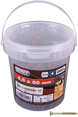 Connex Pz-Schroef 4.5X60 Vz Emmer 260St - B30112