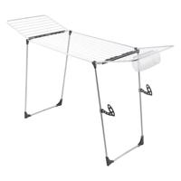 Metaltex hurricane droogrek 197x65x115 cm 24 m drooglengte zilver/zwart - thumbnail