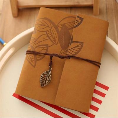PU lederen Vintage antieke Kraft papier foto albums (kaki)