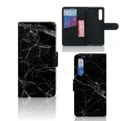 Xiaomi Mi 9 SE | Bookcase | Marmer Zwart - Origineel Cadeau Vader Xiaomi Mi 9 SE | Bookcase | Marmer Zwart - Origineel Cadeau Vader