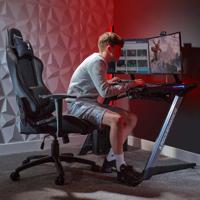 X-Rocker Agility Sport Eport Gamingstoel met comfort adjustabiliteit - Carbon Black - thumbnail