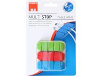 Cablehome Kabelhouder Zelfklevend 135359 Groen, Rood, Blauw 3 stuk(s) - thumbnail