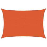 VidaXL Zonnezeil 160 g/m² rechthoekig 3x5 m hdpe oranje - thumbnail