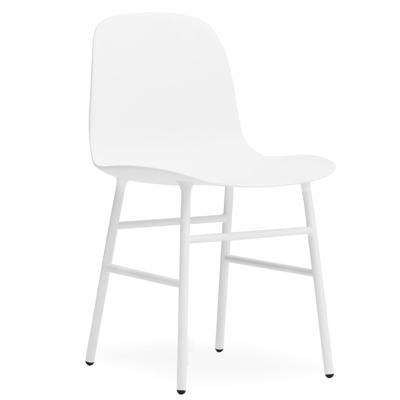 Normann Copenhagen Form eetkamerstoel White vierpoot staal Normann Copenhagen Form eetkamerstoel White vierpoot staal