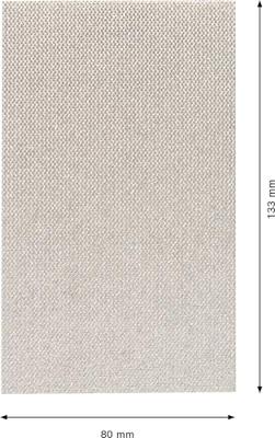 Bosch Accessoires EXPERT M480 Schuurnet 80 x 133 mm, K 80, 50-delig - 2608901631