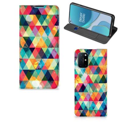 OnePlus 8T | Hoesje met Magneet | Geruit