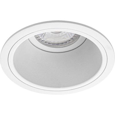 Ronde Inbouwspot GU10 Verdiept - 90mm Wit Aluminium