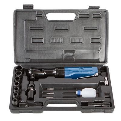 Scheppach Luchtratelkit 1/2" haakse ratelsleutel op lucht links en rechtsom Scheppach Luchtratelkit 1/2" haakse ratelsleutel op lucht links en rechtsom