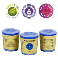 Geurkaarsje Votief 5e Chakra - thumbnail